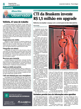 CTI da Braskem investe R$ 1,5 milhão em upgrade