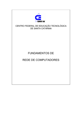 FUNDAMENTOS DE REDE DE COMPUTADORES