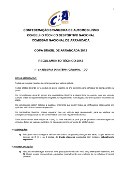 Dianteira Original - Confederação Brasileira de Automobilismo