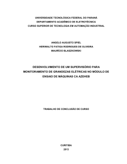 desenvolvimento de um supervis&oacute;rio para monitoramento de