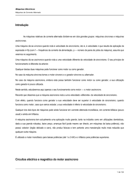 Introdu&ccedil;&atilde;o Circuitos el&eacute;ctrico e magn&eacute;tico do motor ass&iacute;ncrono