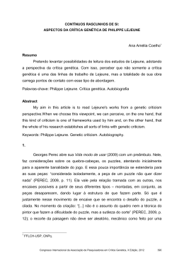 Ana Am&eacute;lia Coelho1 Resumo Pretendo levantar possibilidades de