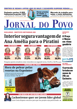 Interior segura vantagem de Ana Am&eacute;lia para o