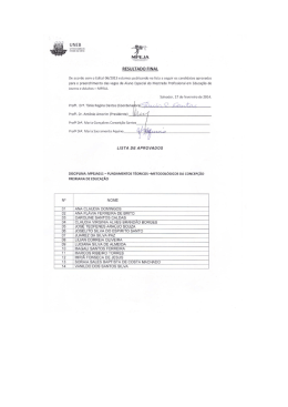 resultado aluno especial 2014.1