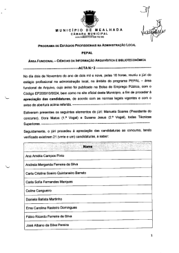 MUNICÍPIO DE MEALHADA - Câmara Municipal de Mealhada