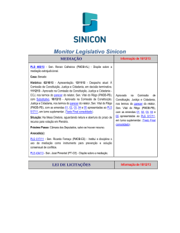 Monitor Legislativo Sinicon 06-02-2014