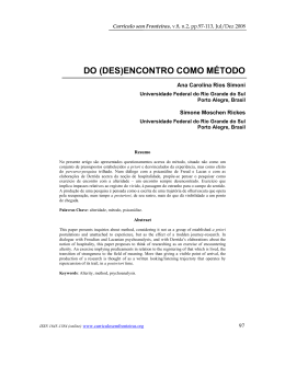 RICKES Simone Moschen. Do - Curr&iacute;culo sem Fronteiras