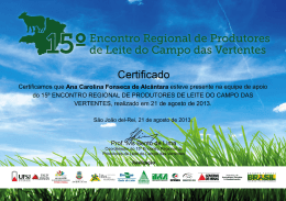 Certificamos que Ana Carolina Fonseca de Alc&acirc;ntara esteve