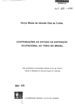 Kenya Moore de Almeida Dias da Cunha CONTRIBUI&Ccedil;&Otilde;ES AO