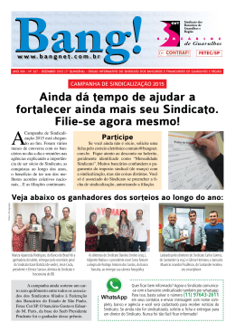 Ainda d&aacute; tempo de ajudar a fortalecer ainda mais seu Sindicato