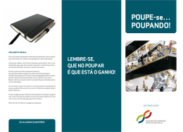 POUPE-se&hellip;Poupando