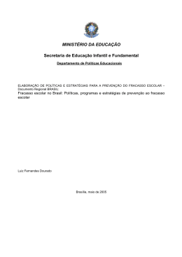 Fracasso escolar no Brasil: Políticas, programas e estratégias