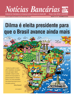 Dilma é eleita presidente para que o Brasil avance ainda mais
