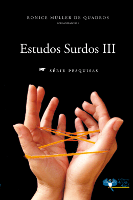 Estudos Surdos III &ndash; Ronice M&uuml;ller de Quadros