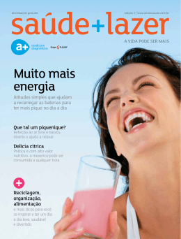Confira a 2ª Edição da revista +saúdelazer