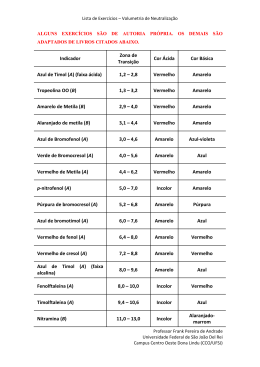 Volumetria de Neutraliza&ccedil;&atilde;o
