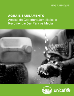 &Aacute;GUA E SANEAMENTO An&aacute;lise da Cobertura Jornal&iacute;stica e
