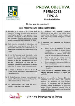 PROVA OBJETIVA
