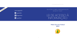 2013 - Acesso &agrave; Informa&ccedil;&atilde;o