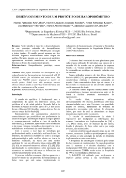 desenvolvimento de um prot&oacute;tipo de baropod&ocirc;metro
