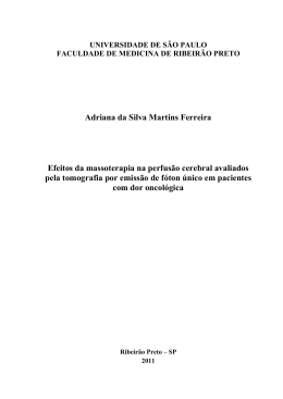 Adriana da Silva Martins Ferreira Efeitos da massoterapia na