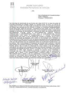 PODER JUDICIÁRIO - Tribunal de Justiça do Estado de Goiás