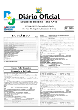 10 - Imprensa Oficial do Estado de Roraima