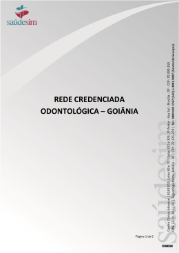 REDE CREDENCIADA ODONTOL&Oacute;GICA &ndash; GOI&Acirc;NIA - SINPOL