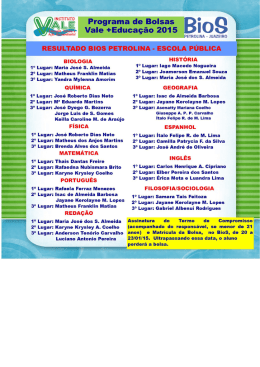 Programa de Bolsas Vale +Educação 2015
