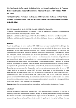 51 - Verifica&ccedil;&atilde;o da Forma&ccedil;&atilde;o de Mofo e Bolor em Superf&iacute;cies