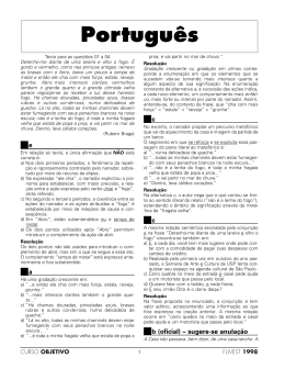 Português - Curso Objetivo