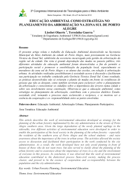 Educa&ccedil;&atilde;o ambiental como estrat&eacute;gia no planejamento da