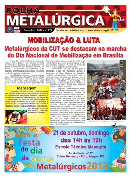 FolhaMetal 272.cdr - Sindicato dos Metalúrgicos de Porto Alegre