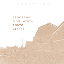 PROGRAMA MONUMENtA PORtO AlEGRE