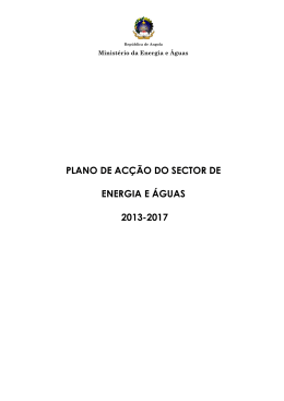 PROGRAMA INTEGRADO DO SECTOR DE ENERGIA E