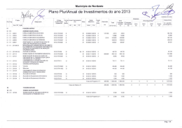 fN A /y/ Plano PluriAnual de Investimentos do ano 2013 ^ `/xl^íè^