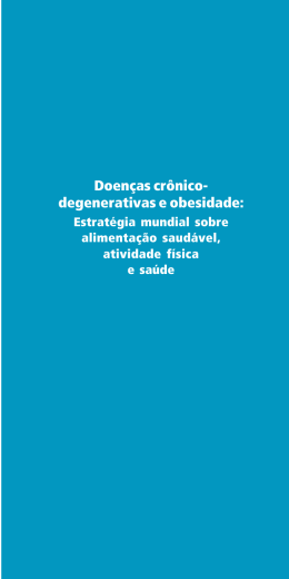 Doen&ccedil;as cr&ocirc;nico-degenerativas e obesidade