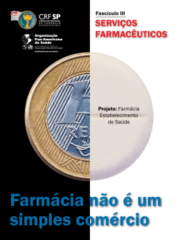 Fasc&iacute;culo III Servi&ccedil;os farmac&ecirc;uticos - CRF-SP