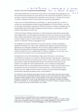 Moção de repúdio à postura neocolonialista e imperialista do Sr