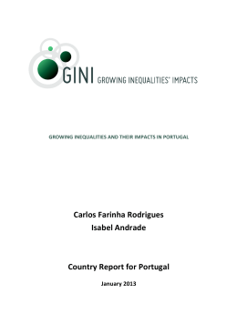 CR-Portugal - Growing Inequalities` Impacts