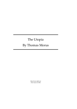 The Utopia By Thomas Morus