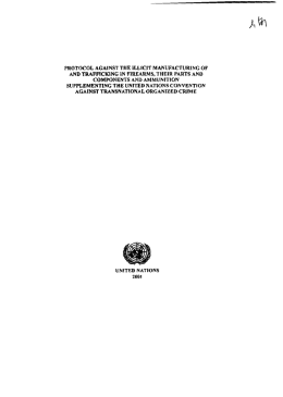 protocol against the illicit manufacturing of and trafficking in firearms