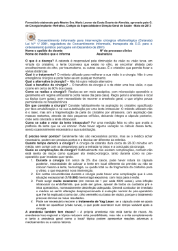 Cirurgia da Catarata