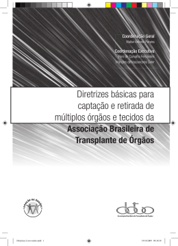 Diretrizes B&aacute;sicas para Capta&ccedil;&atilde;o e Retirada de M&uacute;ltiplos &Oacute;rg&atilde;o
