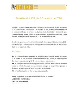 Decreto nº- 5.753, de 12 de abril de 2006