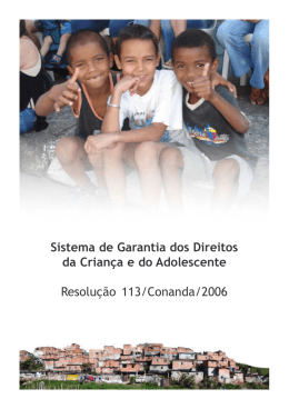 Resolu&ccedil;&atilde;o n&ordm; 113 do CONANDA