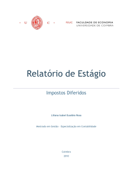 Impostos Diferidos - Estudo Geral
