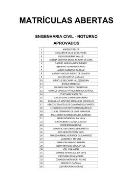 MATR&Iacute;CULAS ABERTAS - Faculdade Guarapuava