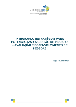 Gest&atilde;o do desempenho: propostas e resultados