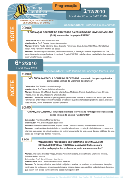 Programa&ccedil;&atilde;o
